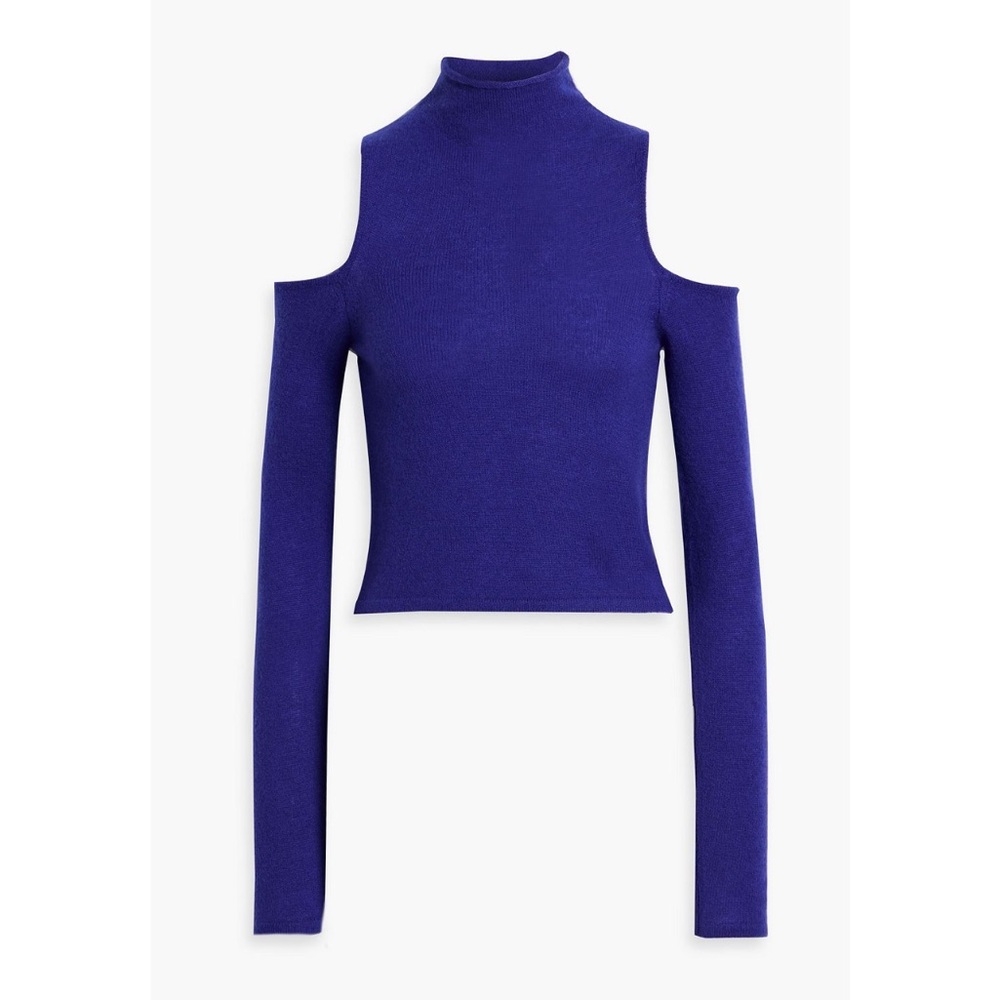 Indigo Cold-Shoulder Sweater